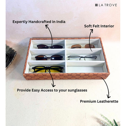 Buy La Trove Elegant Vegan Designer Leather Slot Sunglass