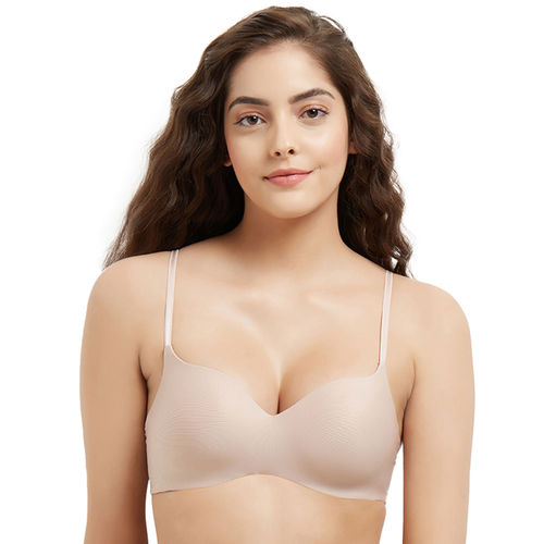Buy Wacoal Basic Mold Padded Non-Wired 3/4Th Cup Everyday T-Shirt Bra -  Beige (34D) Online