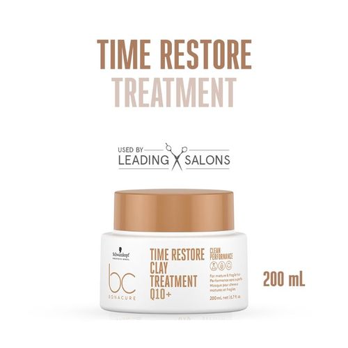 Schwarzkopf Professional Bonacure Time Restore Clay Treatment Mask With  Q10+ - For Mature Hair: Buy Schwarzkopf Professional Bonacure Time Restore  Clay Treatment Mask With Q10+ - For Mature Hair Online at Best