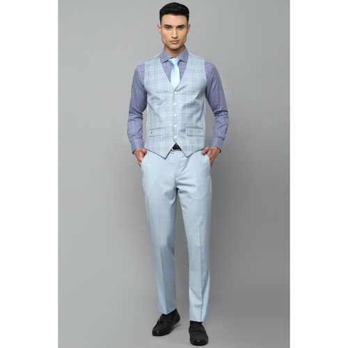 Buy Louis Philippe Men Single Breasted Slim Fit Checked Formal 3 Piece Suit  - Suits for Men 20654648