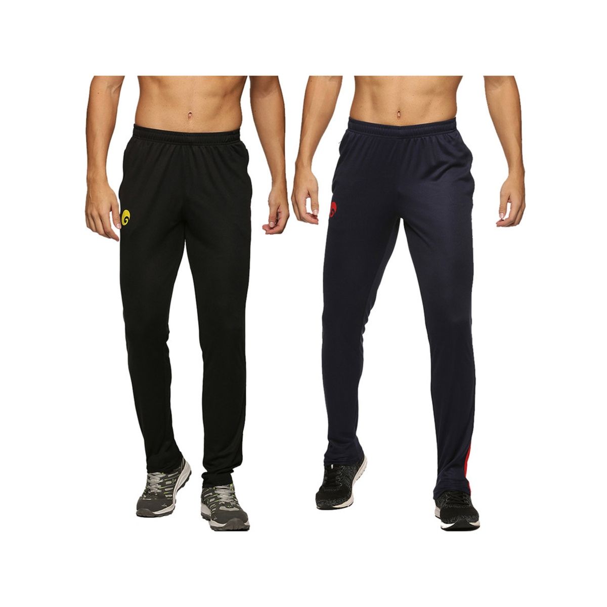 Buy FITINC Black Men's Stretchable Track Pants with 2 Zipper Pockets -  Slimfit Lower for Workout & Casual Wear Online at Best Prices in India -  JioMart.