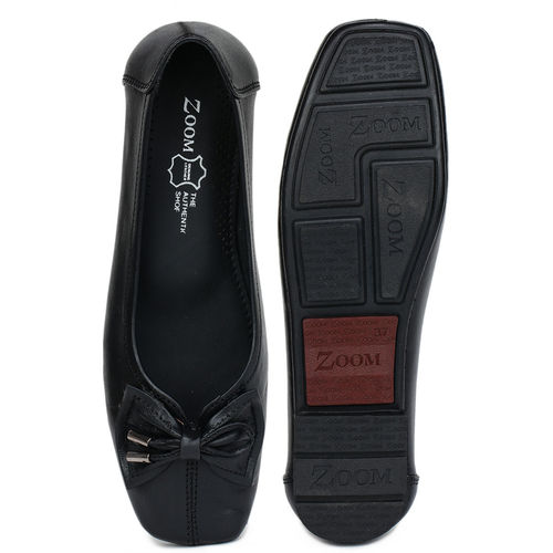 Ballet Flat Black Pattern Shoes Buy Zoom Shoes Black Genuine
