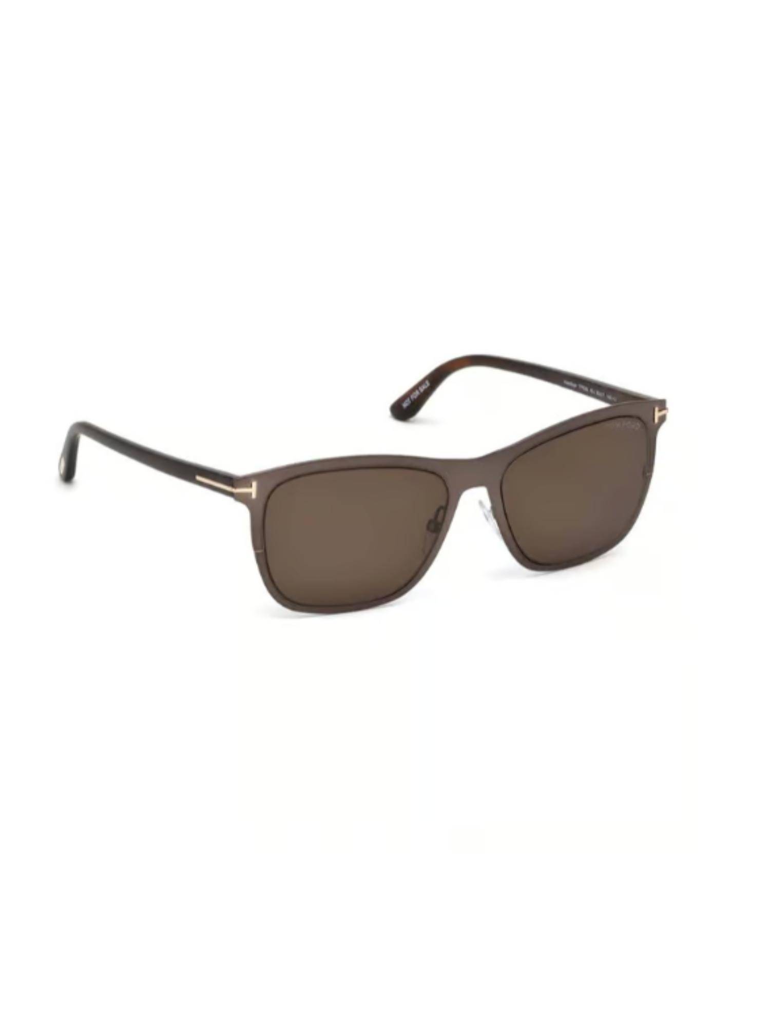 Buy Tom Ford FT0526 55 48J Brown Solid Acetate Square Sunglasses (55 ...