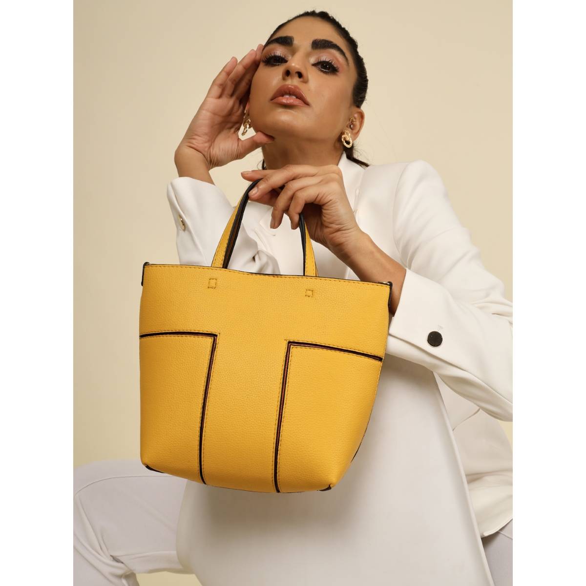 herlipto トートバッグ Canvas Mini Tote yellow バッグ herlipto HLT