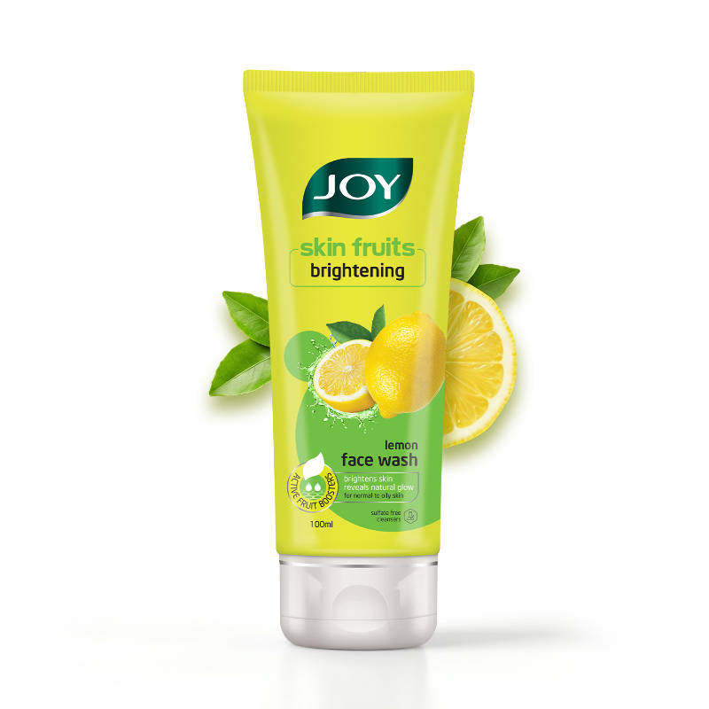 Joy Skin Brightening Lemon Face Wash For Oily Skin Reduces Dark Spots & Oiliness