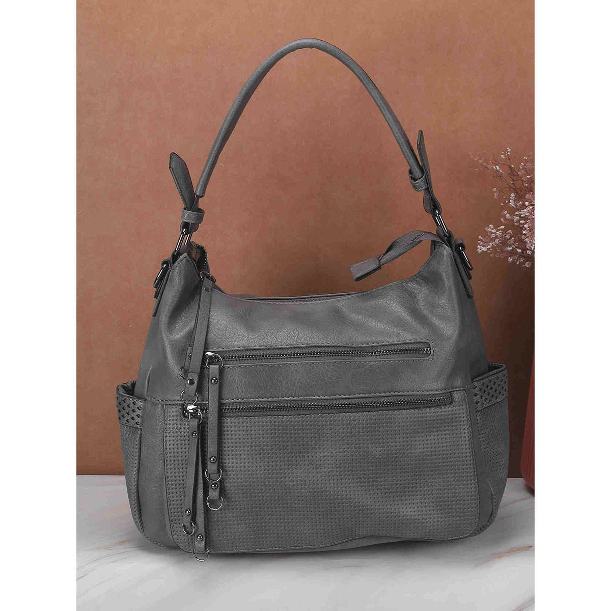 Metro Women Grey Tote Bag (10)