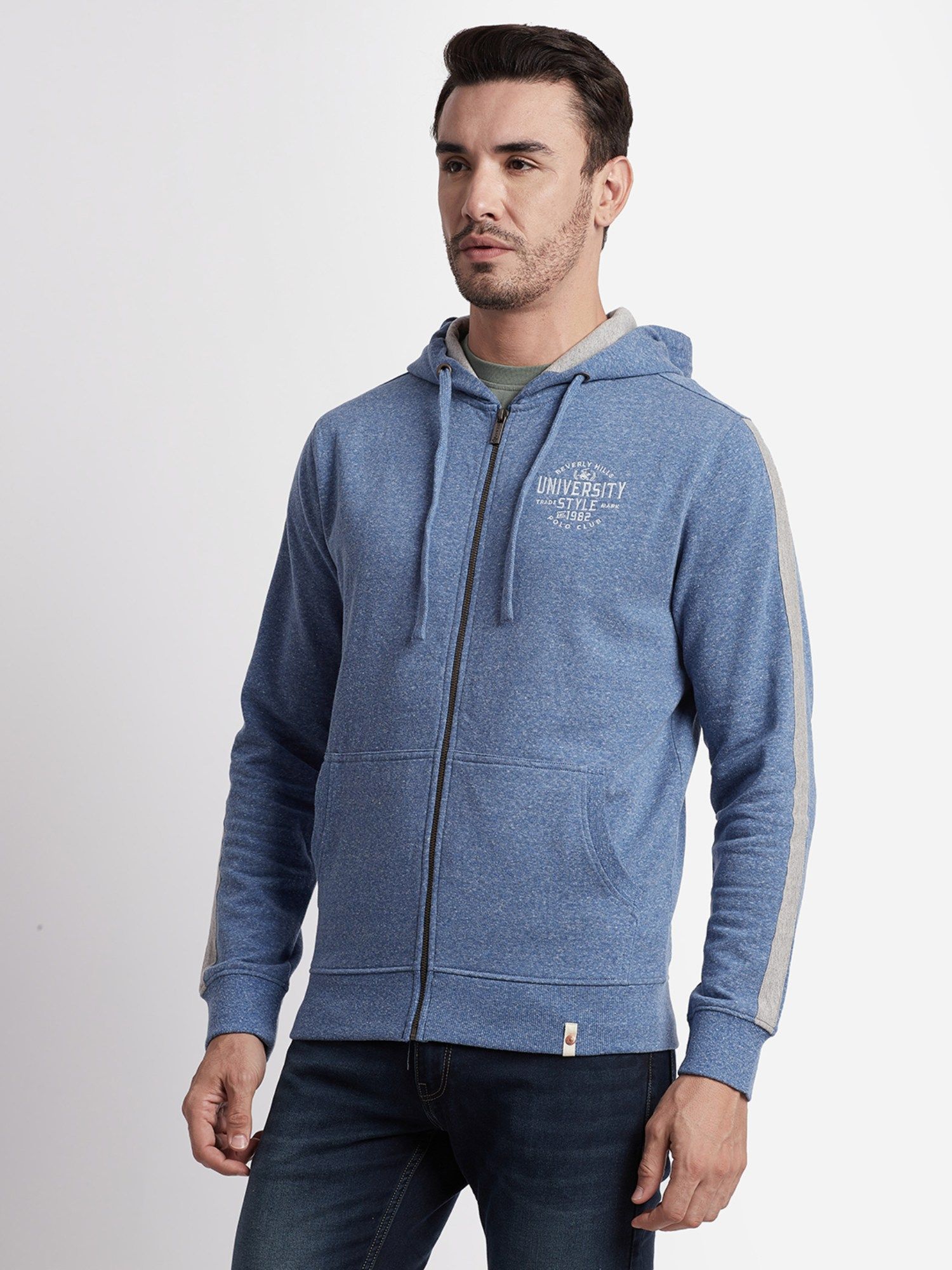 Buy Beverly Hills Polo Club Speckled Blue Hoodie Online