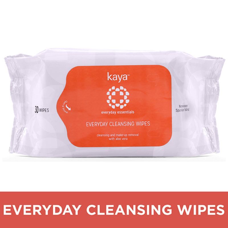 Kaya Everyday Cleansing Wipes - Everyday Essentials (30 Pieces)