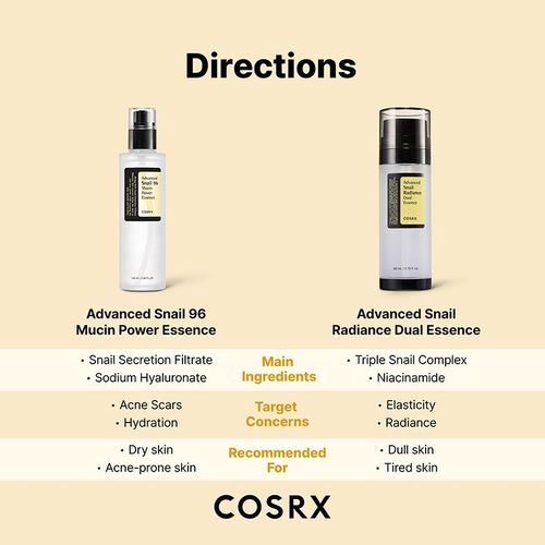 cosrx glutathione Buy COSRX Advanced Snail Radiance Dual Essence Online