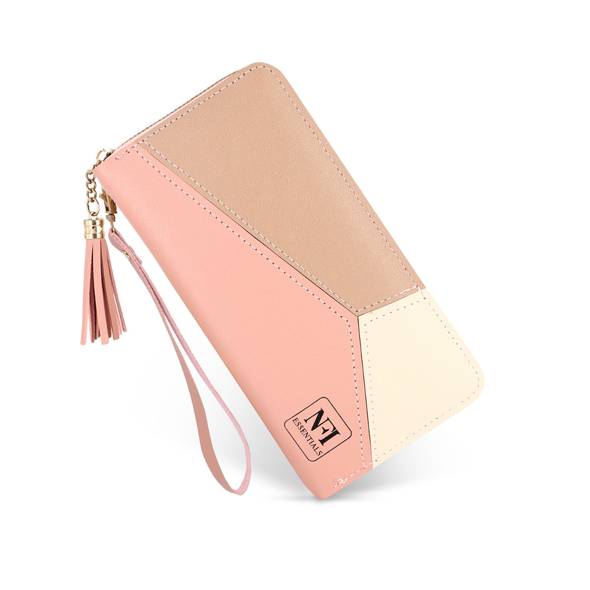 New Ladies Wallet Long Clutch Phone Bags Contrast Color Pu Leather Wallets  Women Money Bag Credit Card Holder Zipper Coin Purses | Fruugo QA
