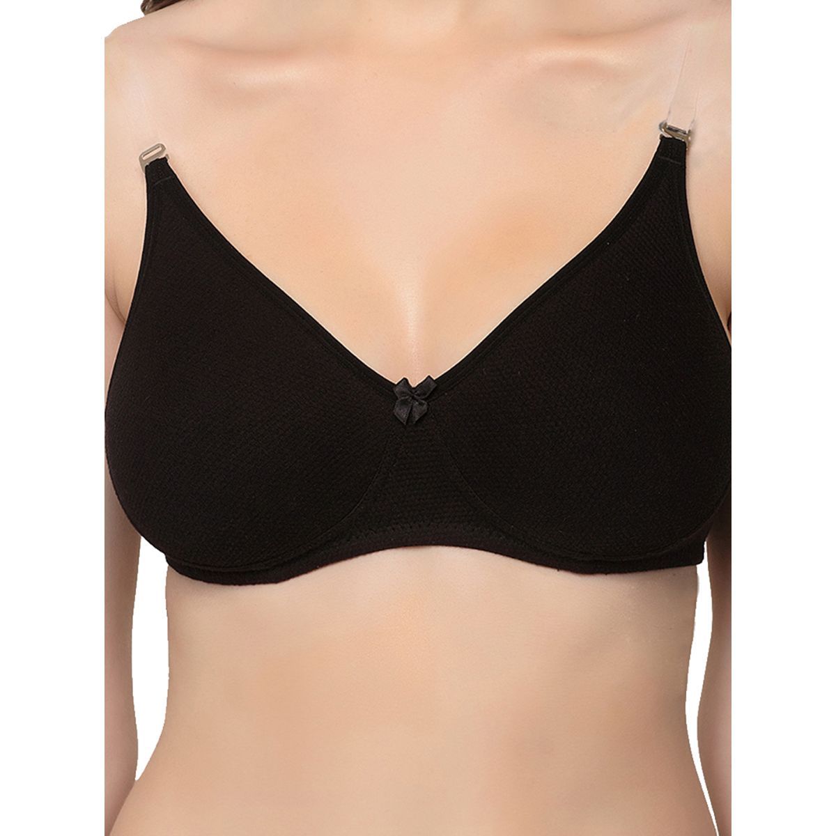 Buy Inner Sense Organic Cotton Antimicrobial Backless Non Padded Seamless Bras Black Online 