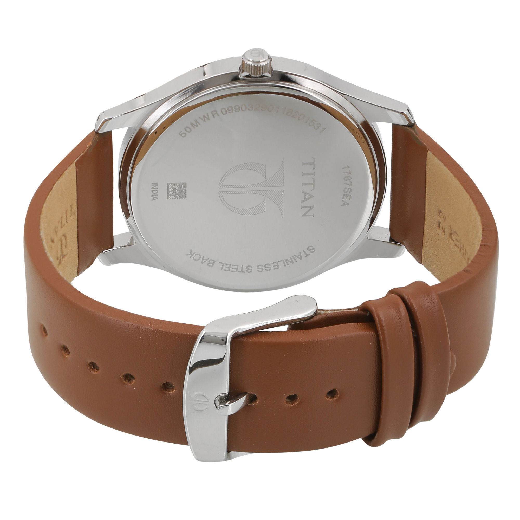 Titan NM1767SL01 White Dial Analog Watch For Men: Buy Titan NM1767SL01 ...