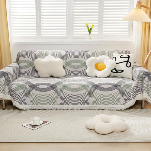 Buy Kuber Industries Decorative Chenille Sofa Throw For Indoor