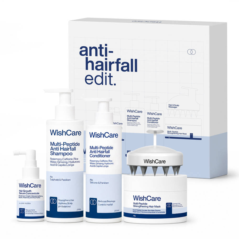 Wishcare Complete Anti Hairfall Kit - Redensyl & Rosemary - Controls Hairfall & Boosts Hair Growth