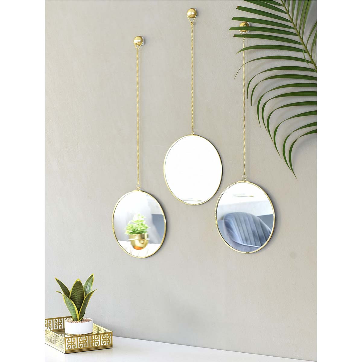 Mason Home Milan Circular Wall Mirror Set Of 3 Buy Mason Home Milan