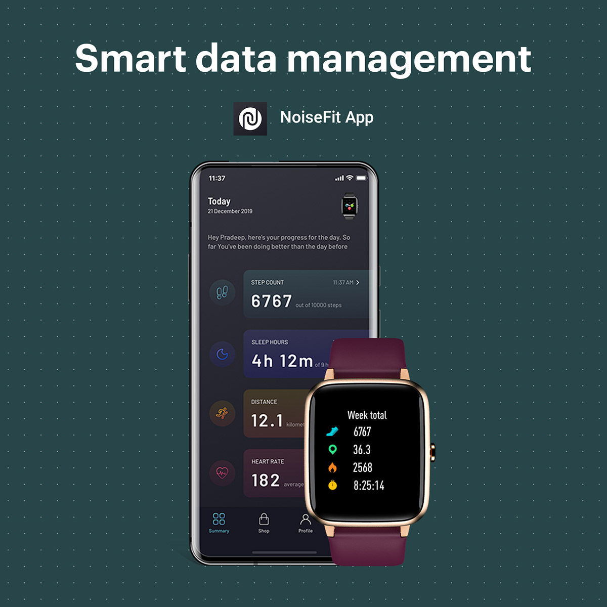 Noise colorfit pro 2 maroon top