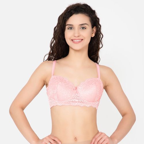 Buy Level 1 Push-Up Underwired Demi Cup Balconette Bra in Light