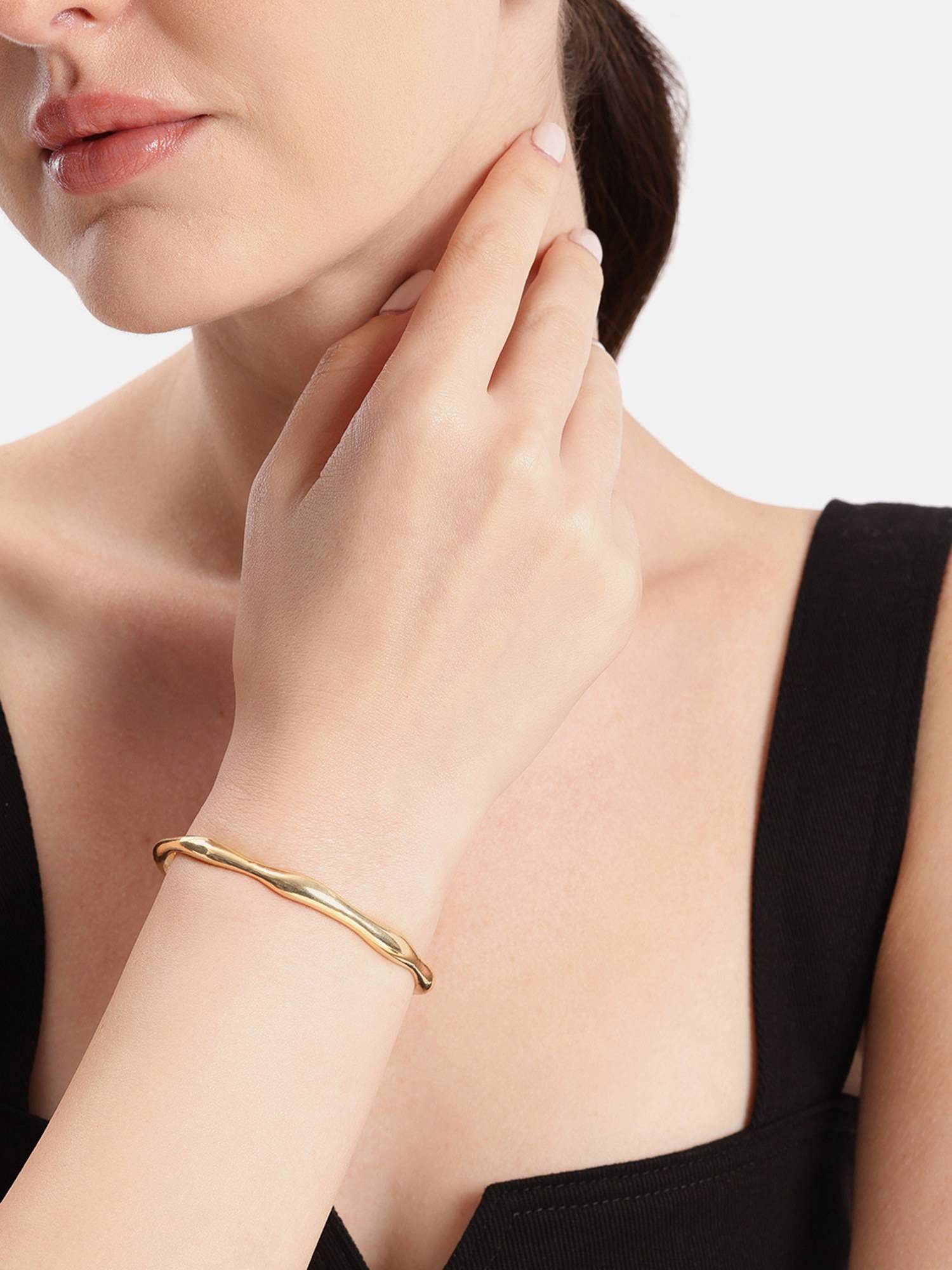 Carlton London 18K Gold Plated Cuff
