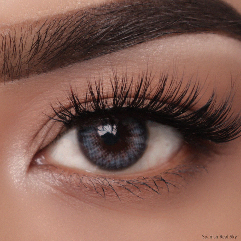 OLens Spanish Real Monthly Coloured Contact Lenses Sky (4.00) Buy