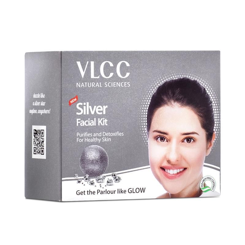 VLCC Natural Sciences Silver Facial Kit Purifies and Detoxifies for Healthy Skin