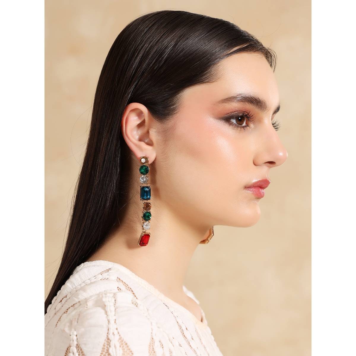 Kazo Gemstone Dangle Earrings