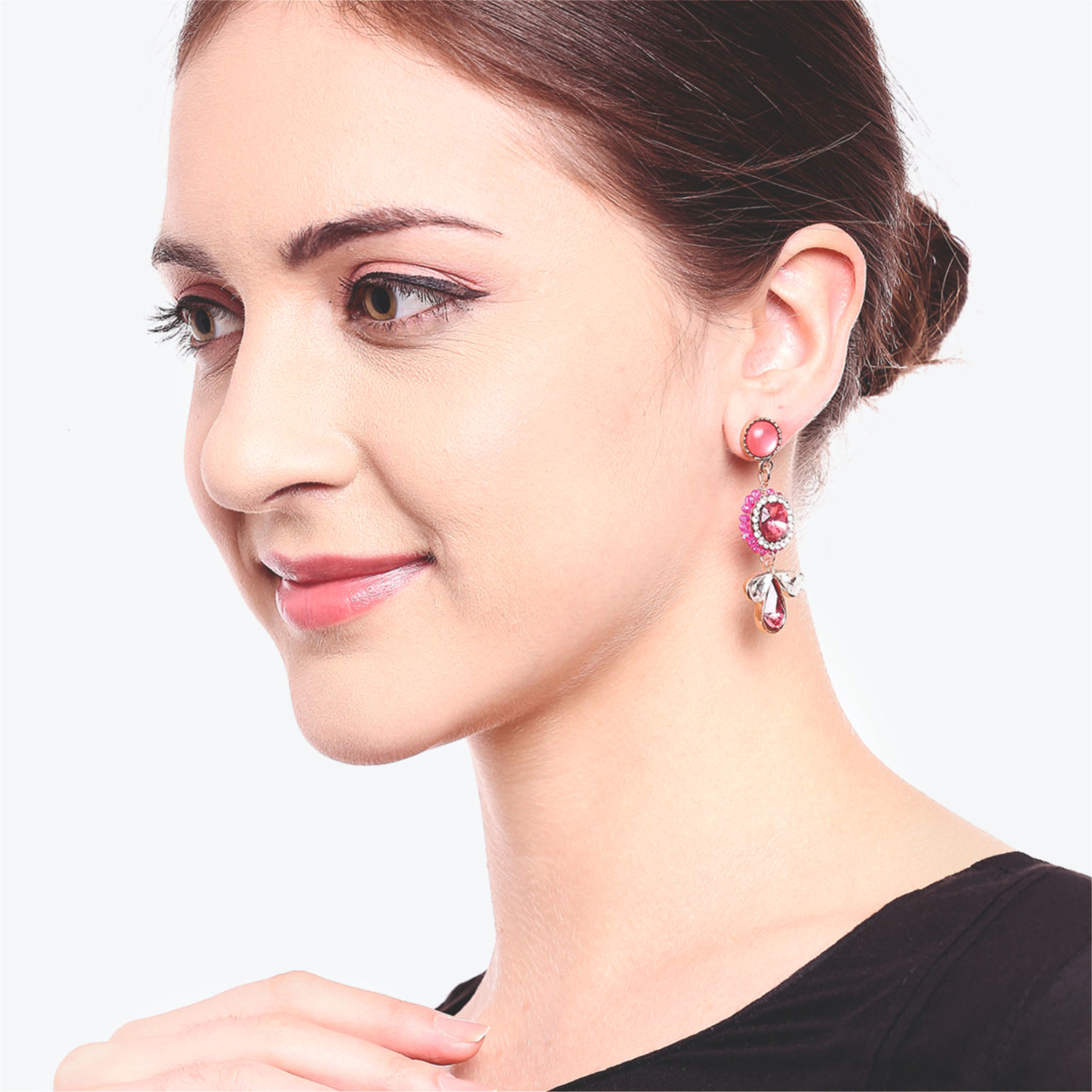 Accessorize London Sparkle Pink Drop Earrings Buy Accessorize London Sparkle Pink Drop Earrings