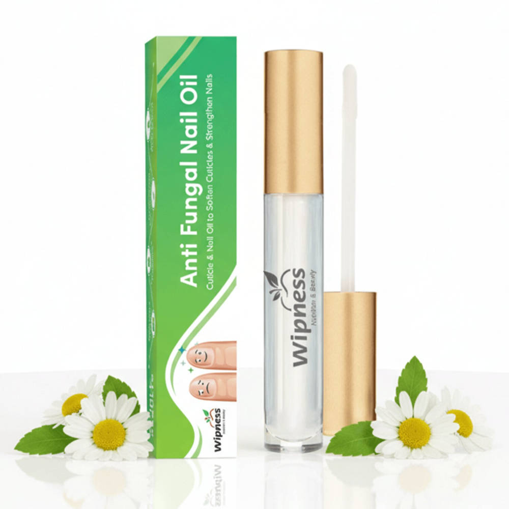 Wipness Natural Nail Repair Serum for Men & Women - Aloe Vera, Vitamin E & Neem