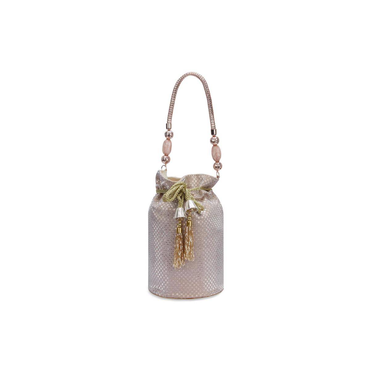 Lavie Signature Women's Joplin Gold Handle Medium Potli (M)