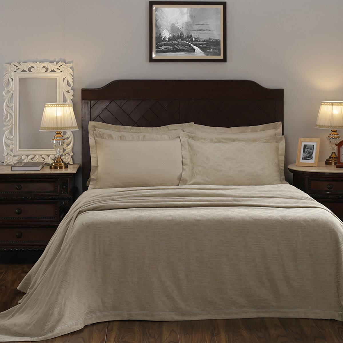 Maspar Vintage Nostalgic Attire Flip Flop Polyester Self Texture Cement