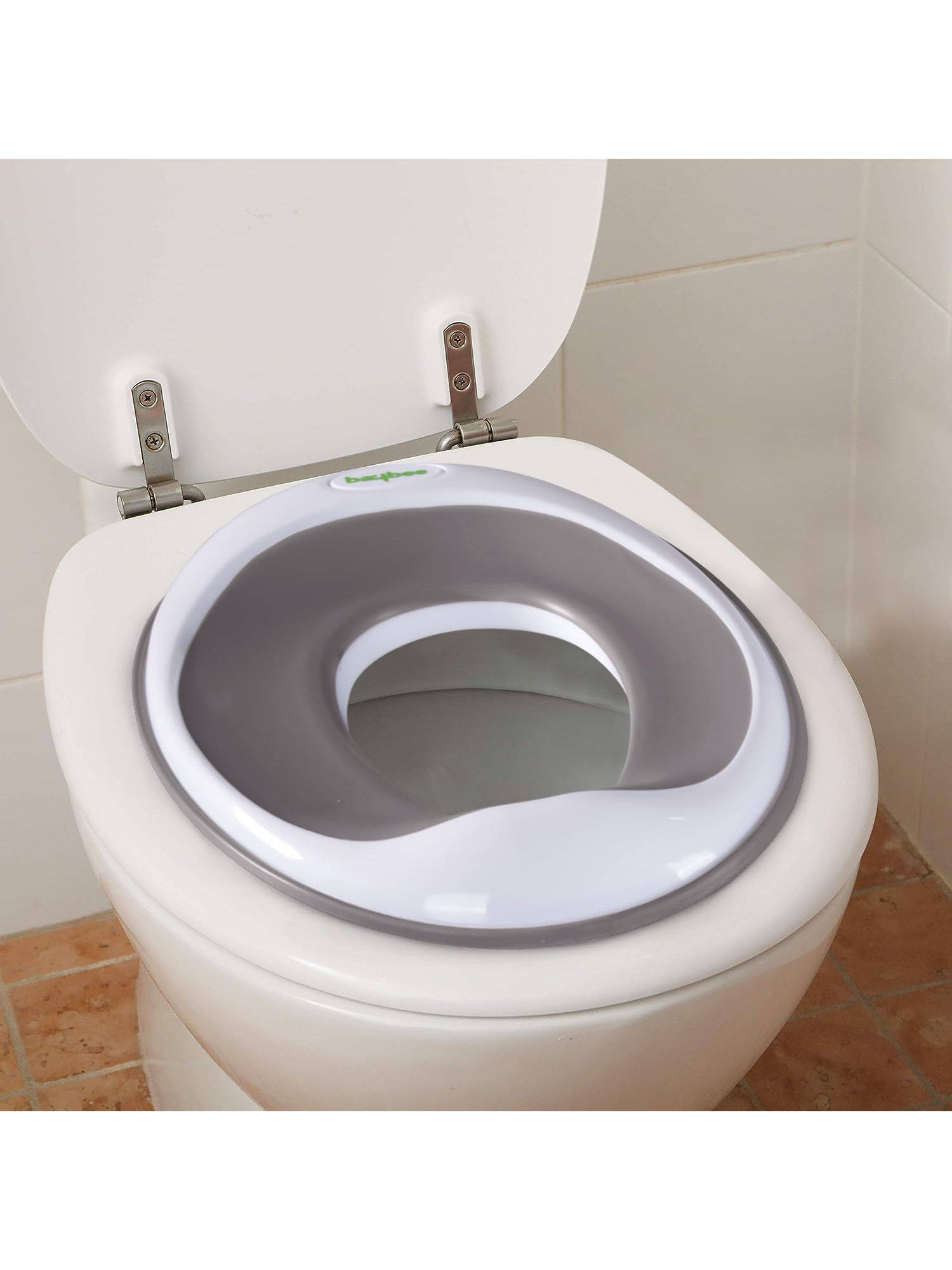 BAYBEE Grey TinyTrek Western Toilet Potty Training Seat for Kids