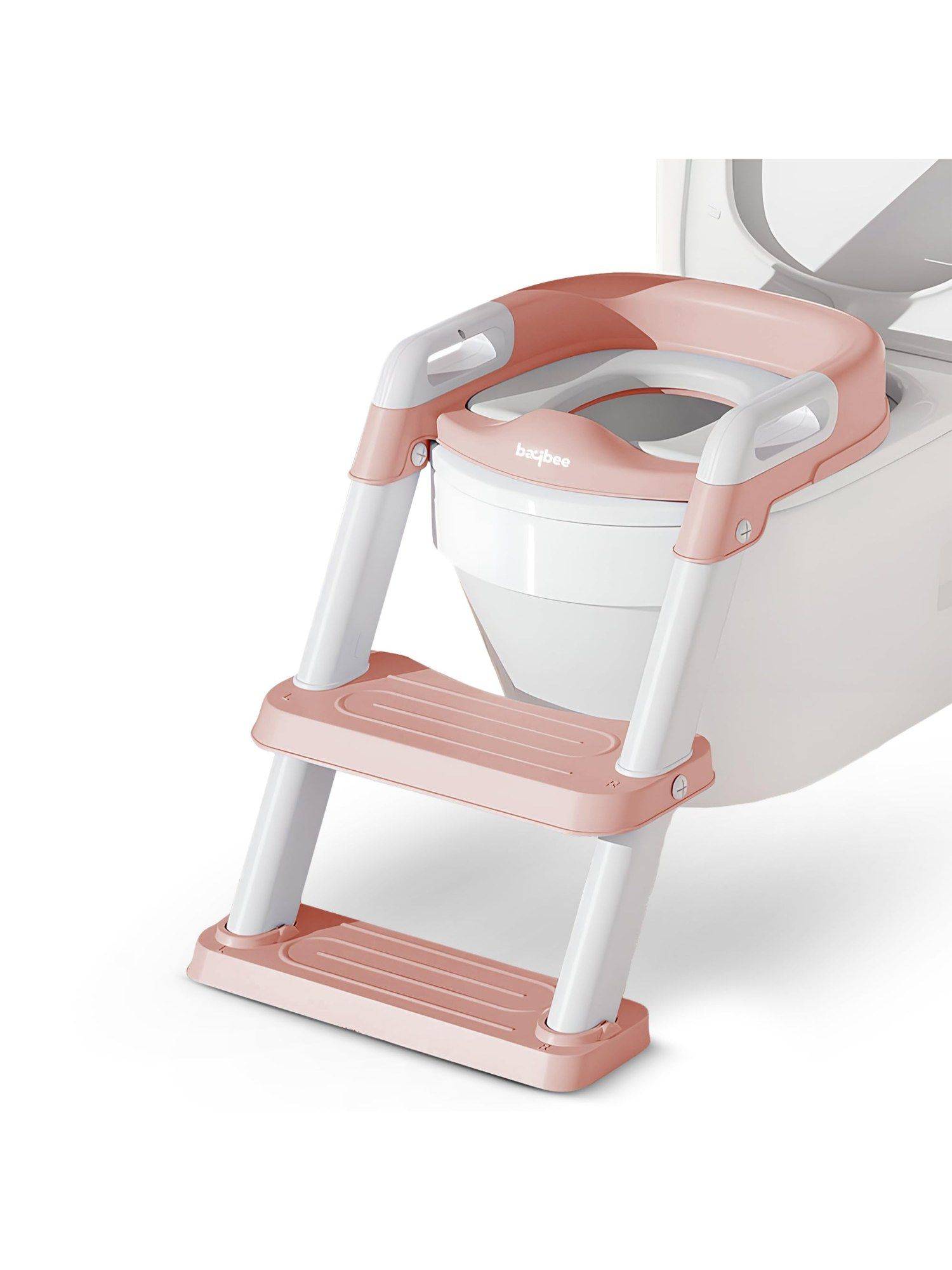 BAYBEE Pink 3 In 1 Ladda Western Toilet Potty Seat For Kids