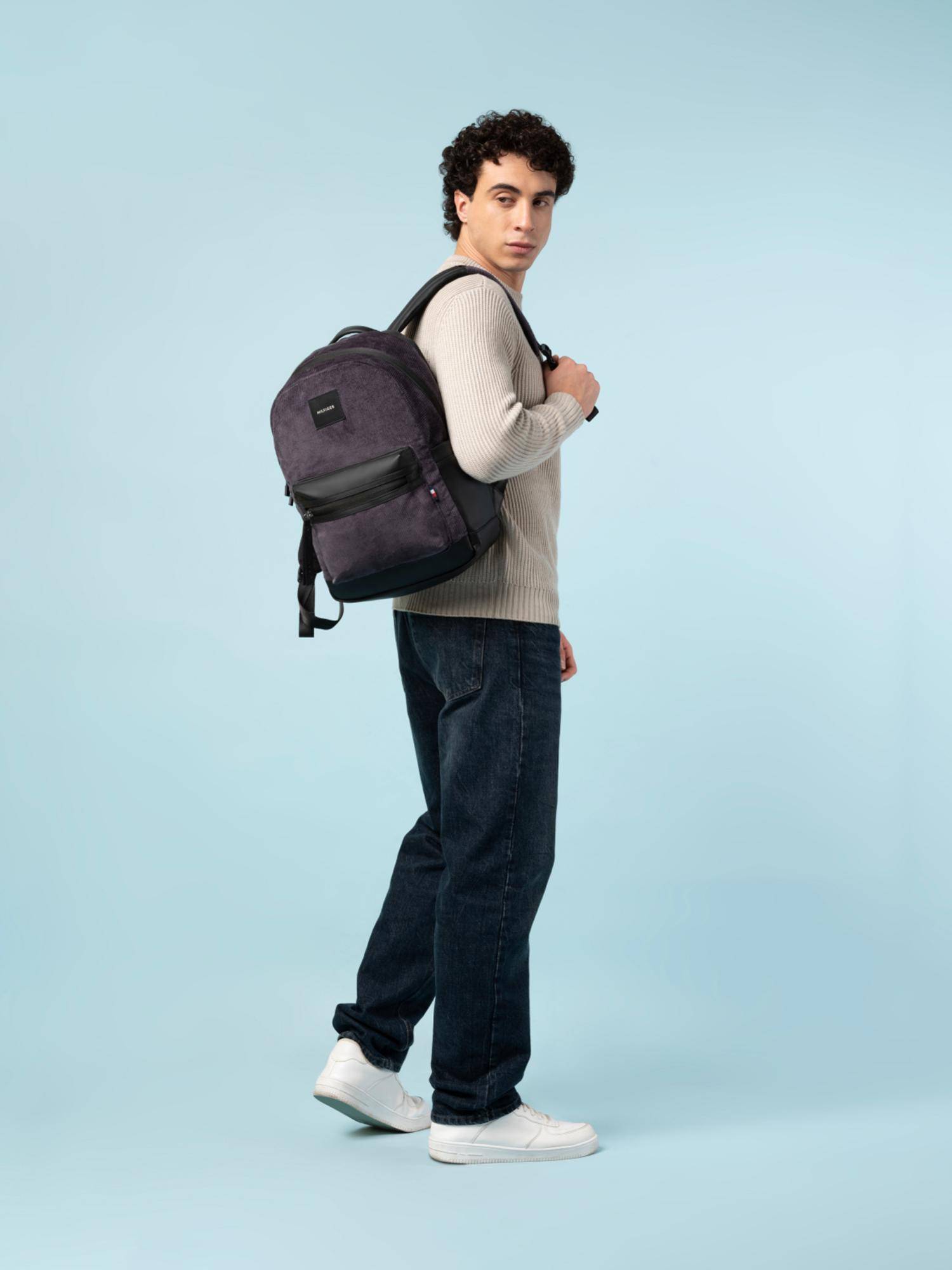 Tommy Hilfiger Unisex Laptop Backpack Kenny - Grey