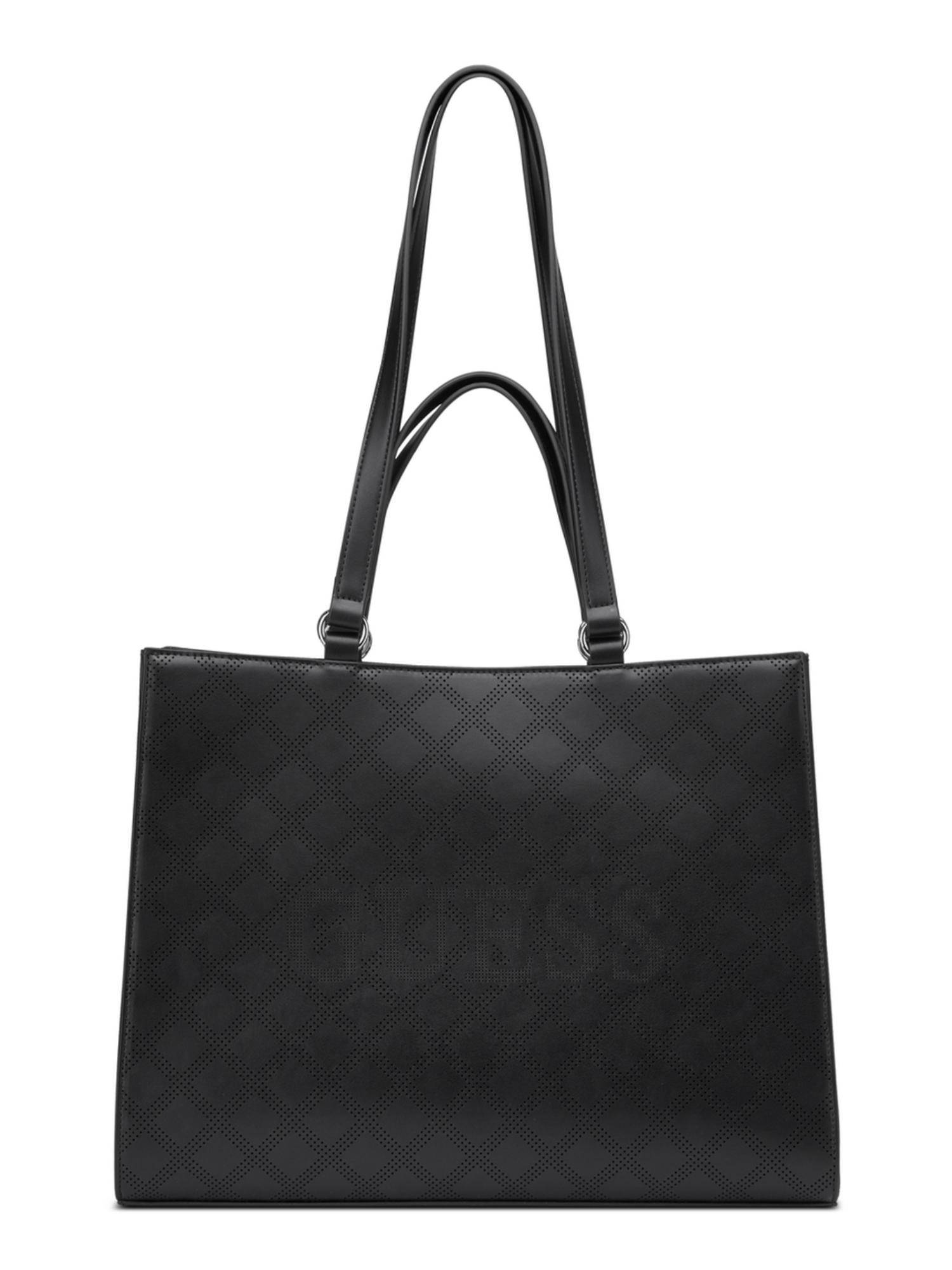 Guess Black Textured Forber Shoulder Bag