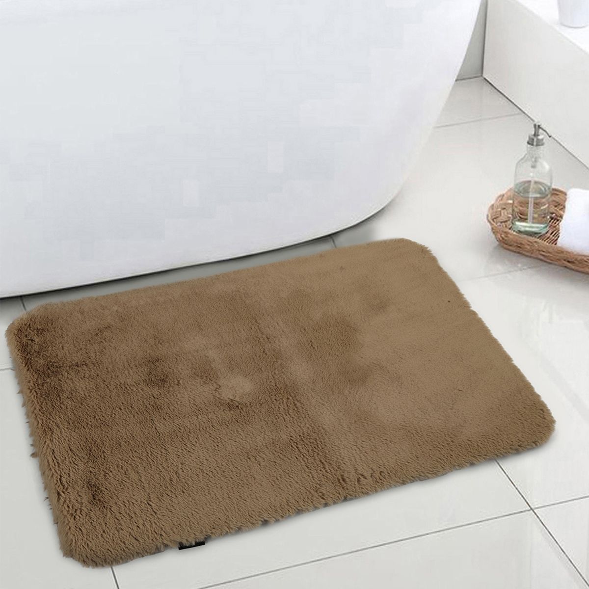 Buy OBSESSIONS Super Soft Anti-Skid Bath Mat, Stone Online