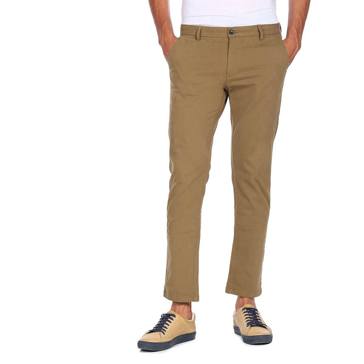 Buy Arrow Sports Men Grey Low Rise Geometric Print Casual Trousers   NNNOWcom