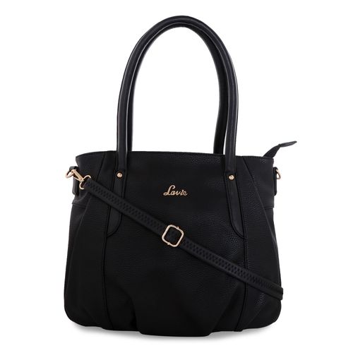 Buy Lavie Samba Med Satchel Plastic Handbag Black Online