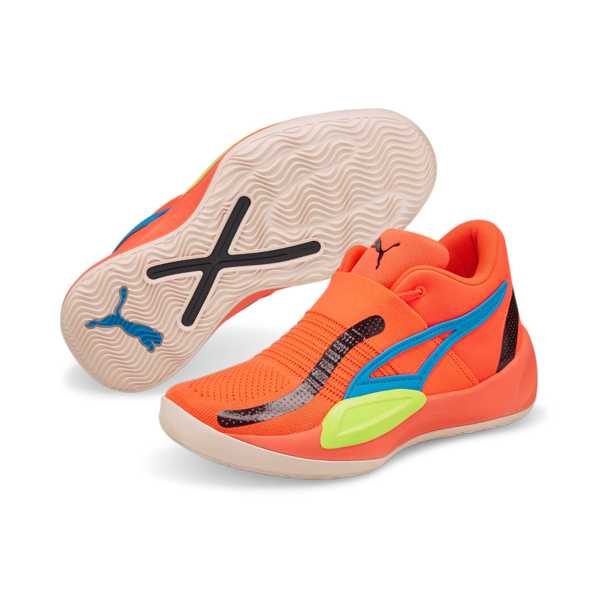 Mens orange basketball on sale shoes