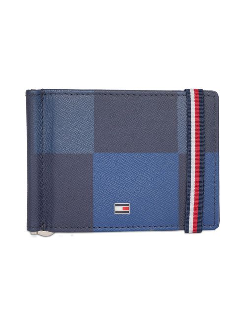 Buy Tommy Hilfiger Newburg Men Leather Money Clip Wallet Navy Online