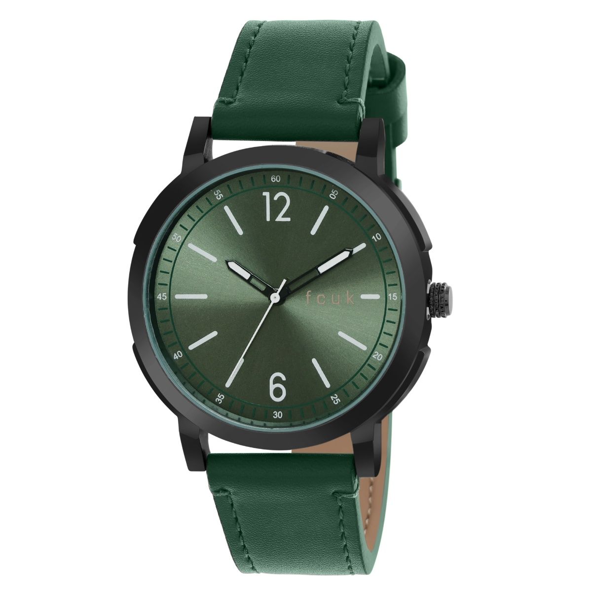 Buy Fcuk Watches Analog Green Dial Watch For Men Fk00010b Online 9193