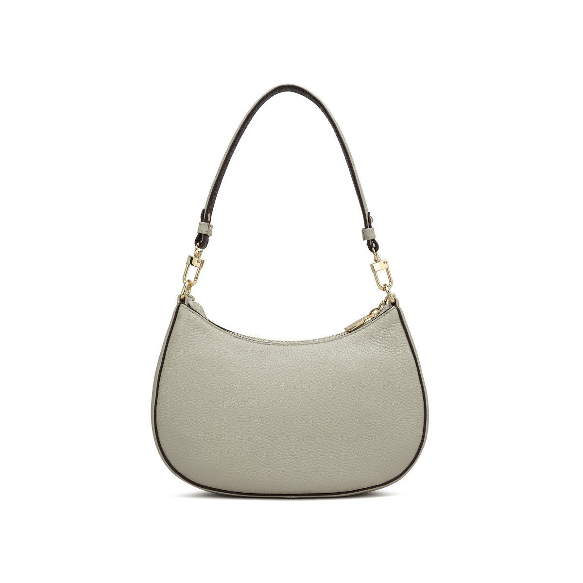Buy Da Milano Genuine Leather Grey Shoulder Bag Online