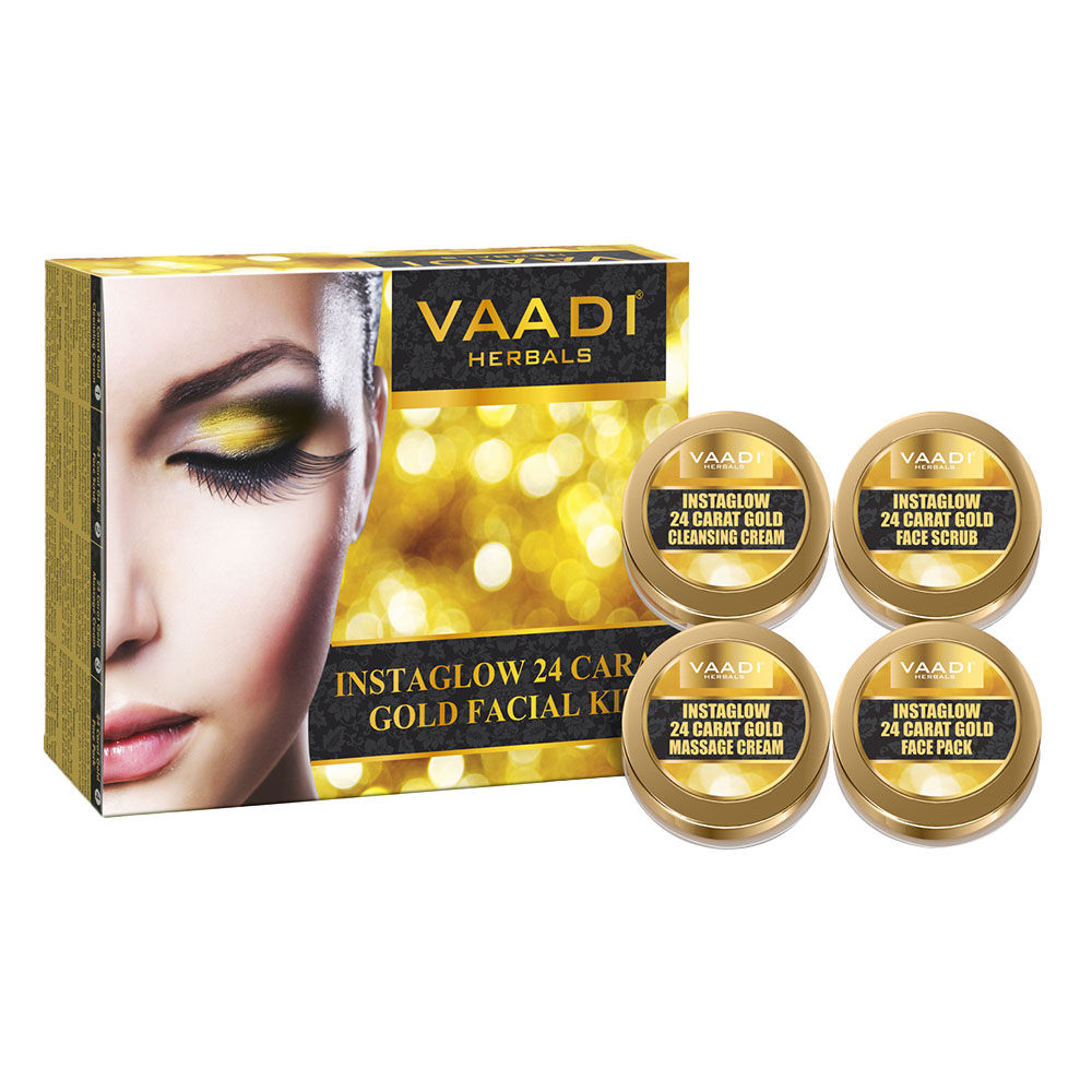Vaadi Herbals Instaglow 24 Carat Gold Facial Kit
