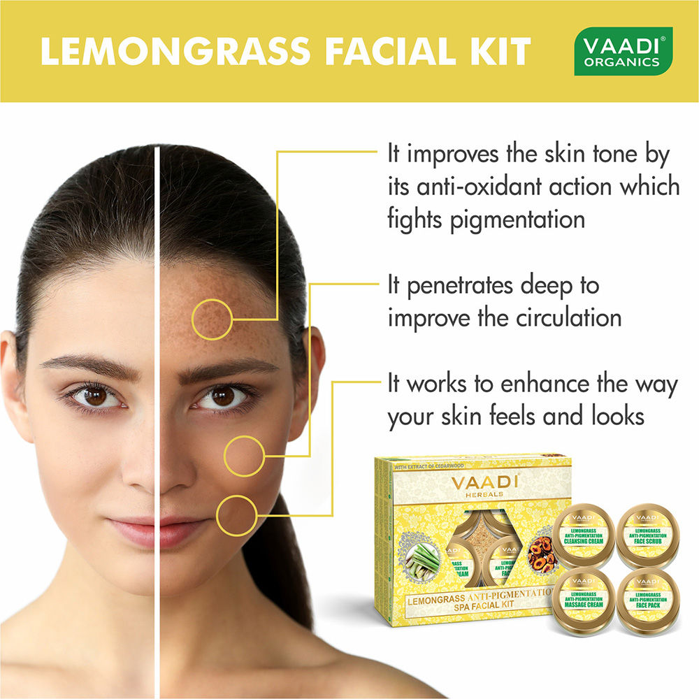 Buy Vaadi Herbals Lemongrass Anti-Pigmentation Spa Facial Kit Online