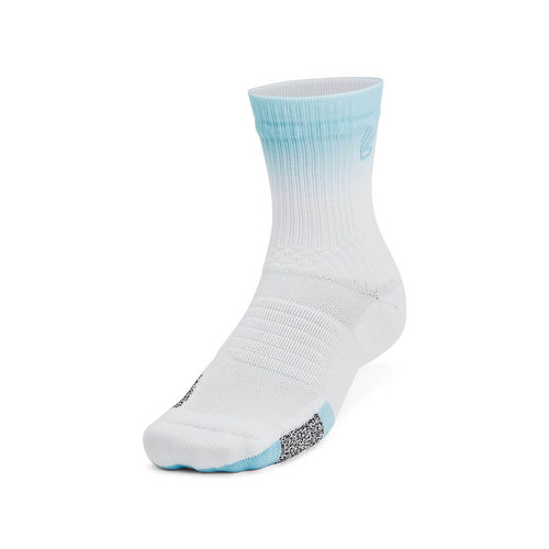 Buy Under Armour Unisex Curry AD Playmaker Mid White Blue Socks