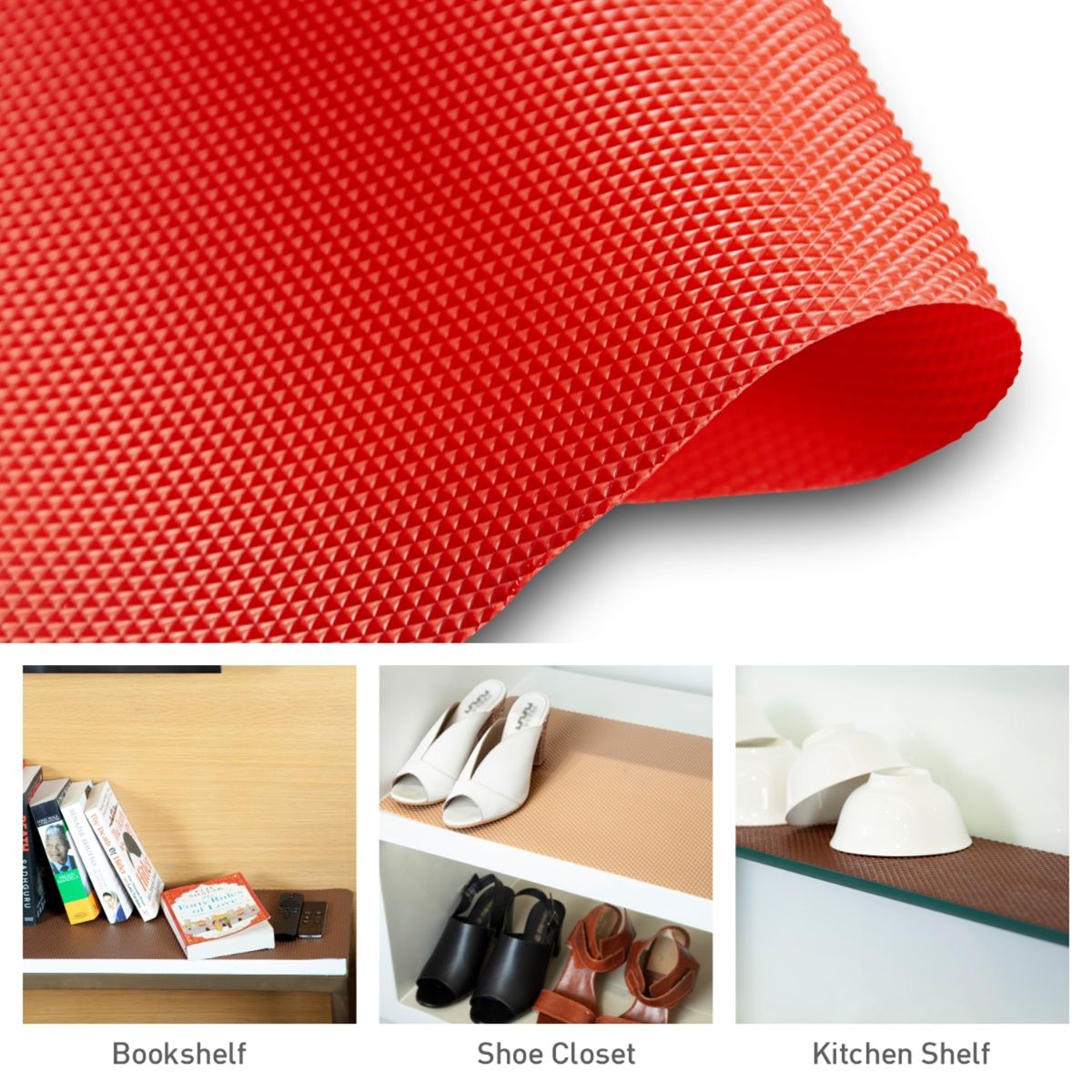 Buy OBSESSIONS NonAdhesive EVA Drawer and Shelf Liner, Red Online