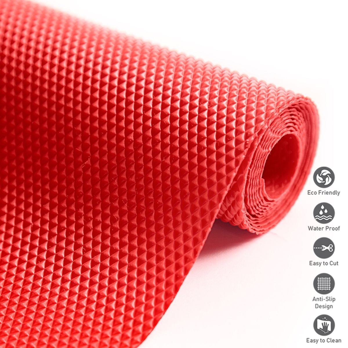 Buy OBSESSIONS NonAdhesive EVA Drawer and Shelf Liner, Red Online