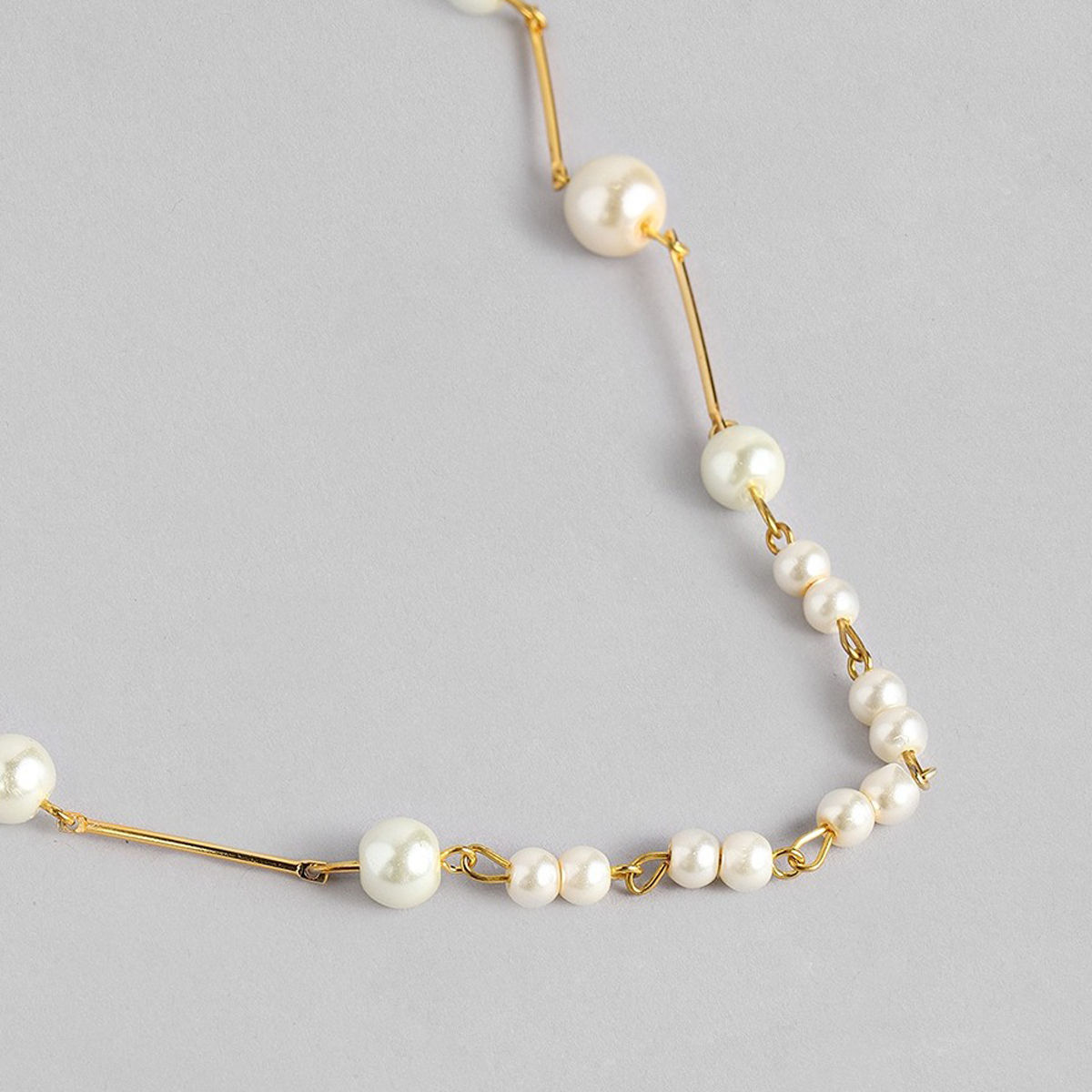 Buy Zaveri Pearls Set of 2 Long Pearls Chain Contemporary