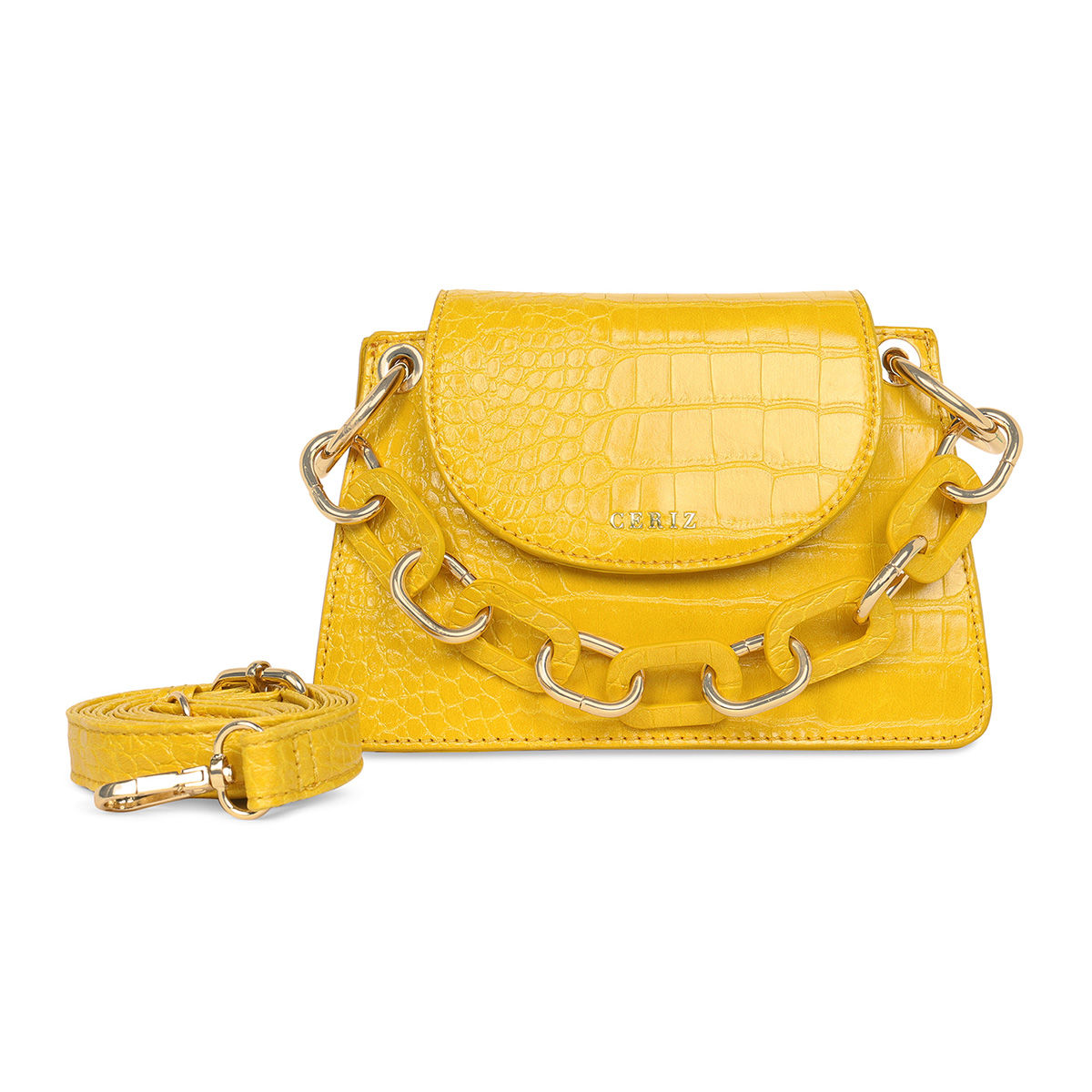 yellow sling bag