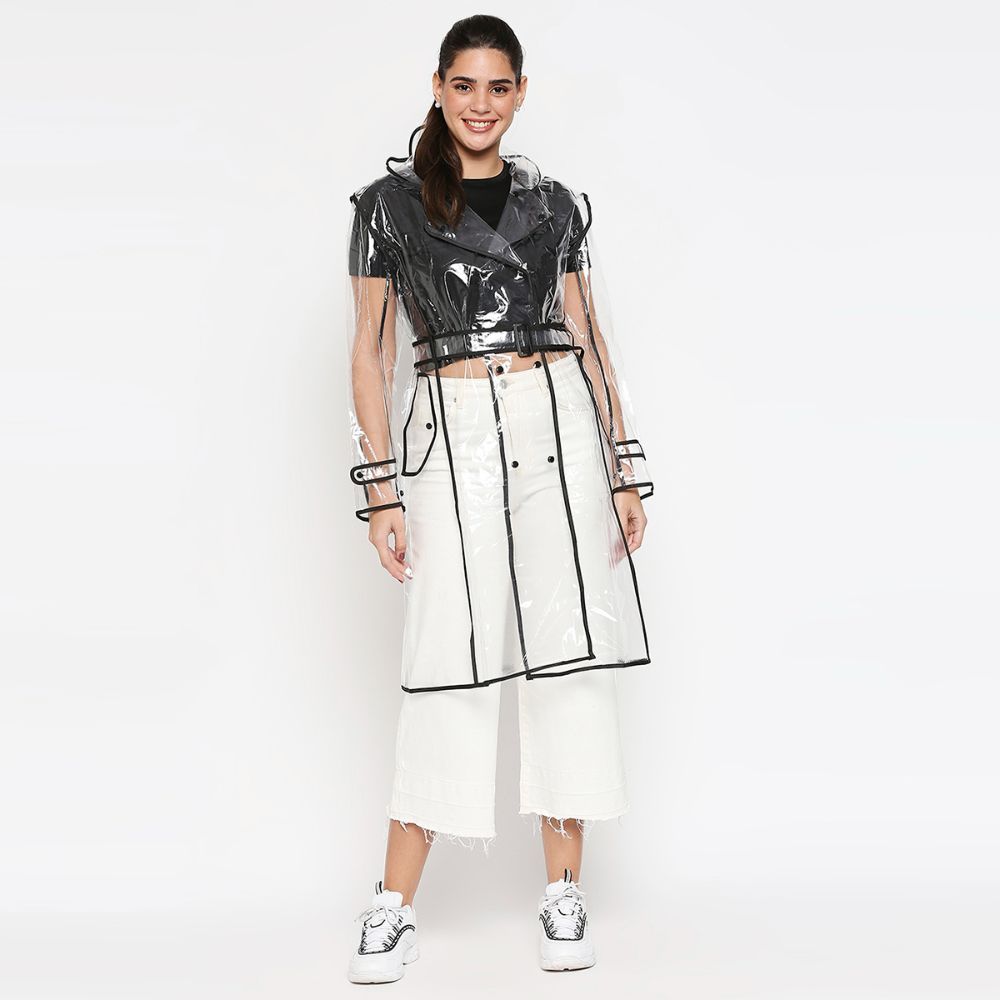 Women PVC Skirt Top Rain Wear