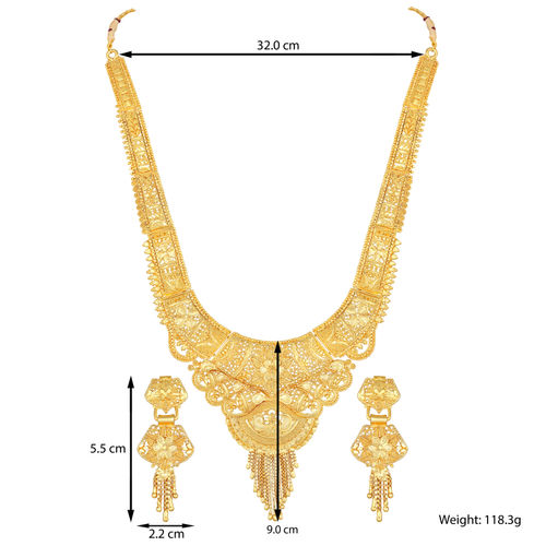 Peora Gold Plated Rani Haar Long Necklace Traditional Jewellery Set Wedding Party Wear 1gm Gold Buy Peora Gold Plated Rani Haar Long Necklace Traditional Jewellery Set Wedding Party Wear 1gm Gold Online Made up with a broad chain and big, heavy, round gold pendant, it is certainly going no matter which part of india you belong to, wear a light sheer dupatta on your head to give yourself a traditional look! peora gold plated rani haar long necklace traditional jewellery set wedding party wear 1gm gold
