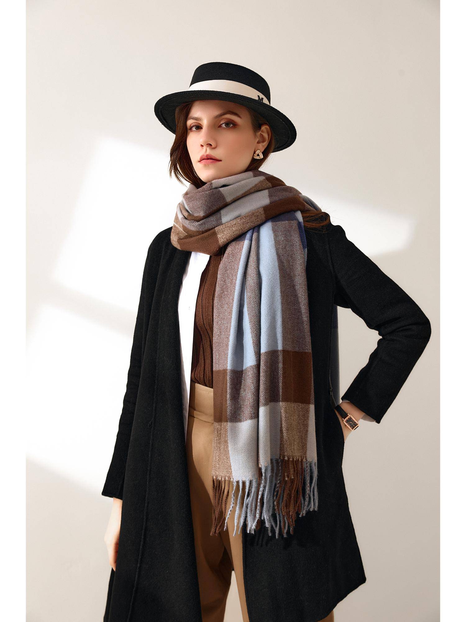CrossKulture Women Soft Winter Shawl - Multi-Color